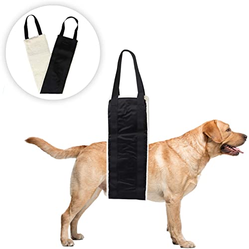 20 150lb Dog Sling for Large Dogs Hind Leg Support (Black)
