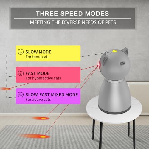 Interactive Cat Toys Laser for Indoor Cats (Gray)