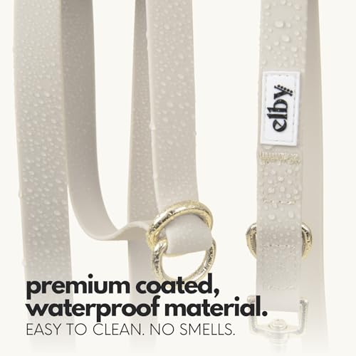 Hands Free Dog Leash with Treat Pouch (Beige / 7.5ft)