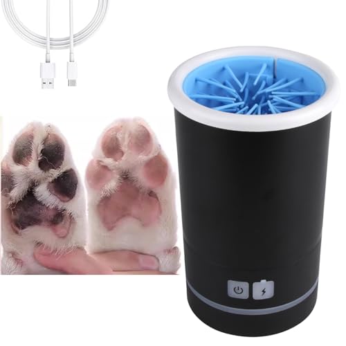 Pet Washer Automatic USB Rechargeable Soft Brushes Portable Dog Foot Cleaner for Small Medium Dogs