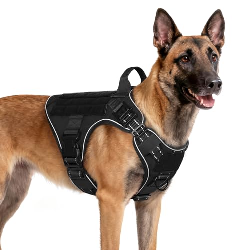 Tactical Dog Harness for Medium (Black Reflex / Medium)