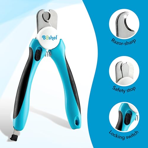 Large Dog Nail Clippers with Safety Guard to Avoid Over (Large/Medium)
