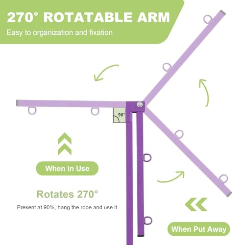 Home Dog Grooming Table Arm with Hammock 35" Height Adjustable Dog Grooming Arm with Clamp No (Purple / Small/Medium)