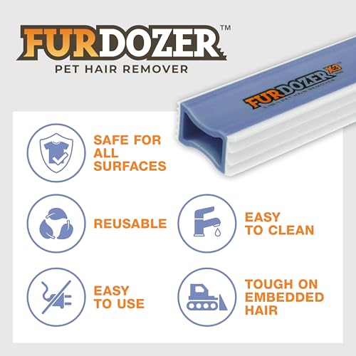FurDozer Pet Hair Remover & Auto Detailing Tools (Purple / X3 PRO)