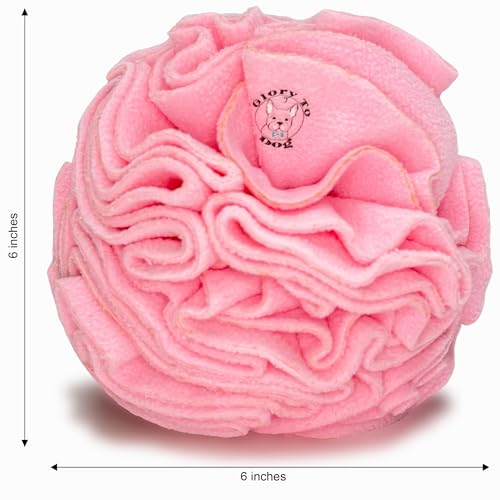 Medium Breed Snuffle Foraging Dog Puzzle Ball Toy Pink Large (Pink / Large)