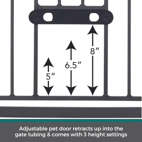 EasyPass Deco Wide Pet Gate (Deco EasyPass / 31" Tall; 40.5" Wide / Graphite)