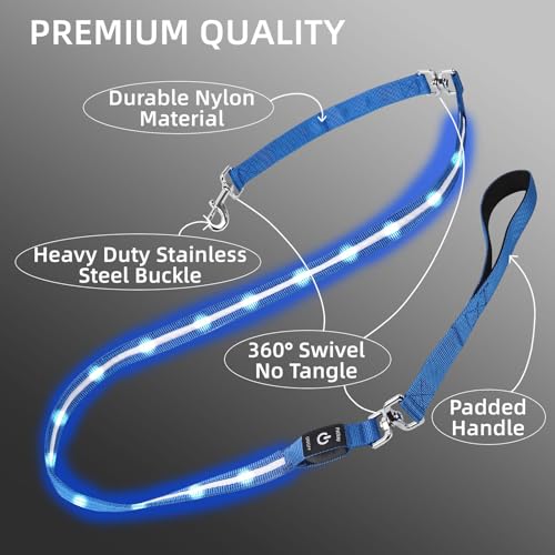 Light up Dog Leash for Night Walking (6 FT / Green)
