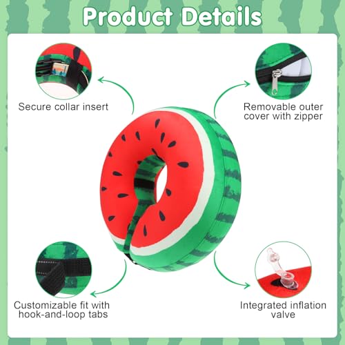 Dog Cone Collar Alternative After Surgery (Watermelon / XL(Neck:18"-21"))