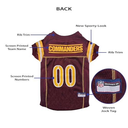 NFL NFC East Mesh Jersey for Dogs Large Washington Commanders (Washington Commanders / Large)