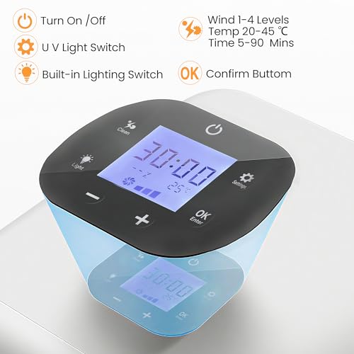 65L Automatic Dog Dryer Box with Smart Timer (White-1)