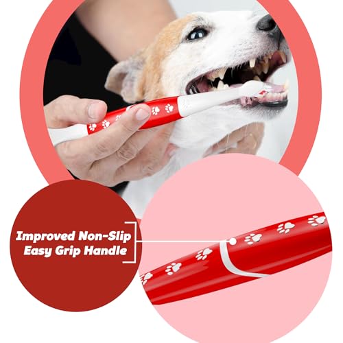 Pet Toothbrush for Dogs (Pack of 2(pink & Green))