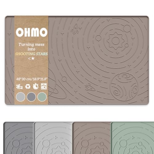 Galaxy Pet Feeding Mat (18.9"L x 11.8"W / Beige)