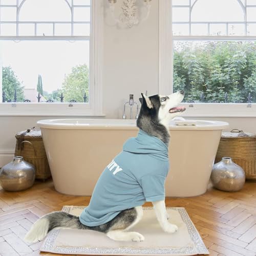 Security Dog Hoodie (#1 Blue(Security) / Large (All Breed Sizes))
