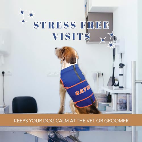 NCAA Florida Gators Dog Anxiety Shirt Calming Soothing Vest (Extra Small / Florida Gators)