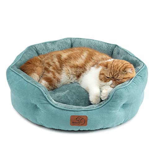 Small Dog Bed Washable (20"L x 19"W x 6"Th / Washed Blue)