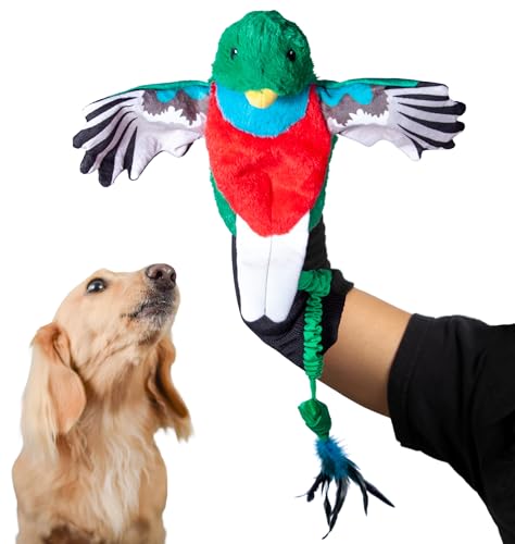 Pupr Pals Dog Wrestling Toy Puppet with Tough Padding for Safe Interactive Play (Large / Quetzal)