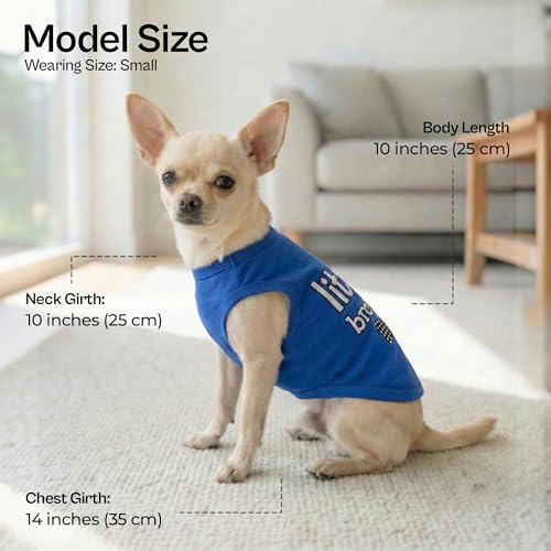 Dog Shirt 100% Cotton Shirts for Small Dogs (XX-Small (1-3lbs))