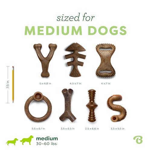 7 Pack Dog Chew Toys for Aggressive Chewers (Medium / 7 Pack)
