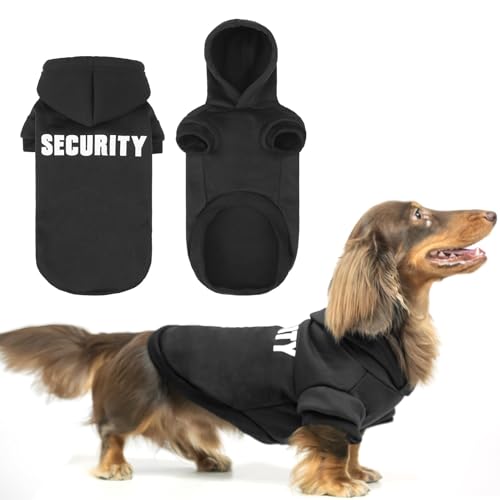 Security Dog Hoodie (#1 Black(Security) / X-Large (Dachshund Recommend))