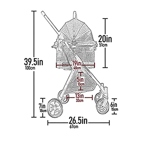 3-in-1 Travel System View 360 Stroller, Flowering Fields (Flowering Fields- 4 Wheel)