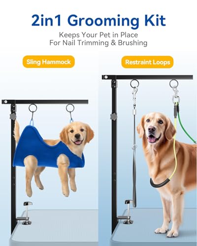 Adjustable Foldable Dog Grooming Arm with Clamp