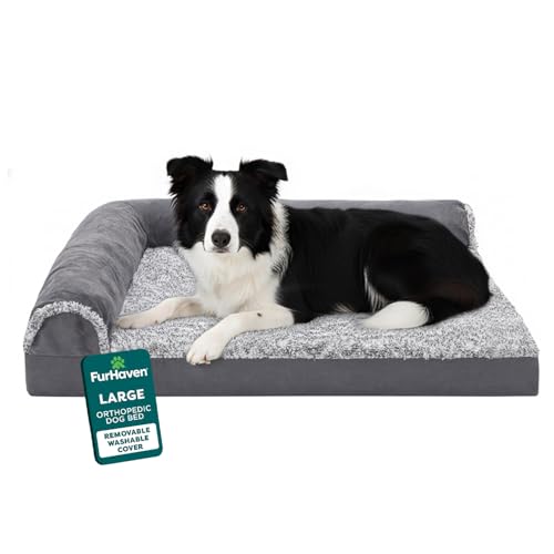 Orthopedic Dog Bed for Large Dogs (Large / Stone Gray)