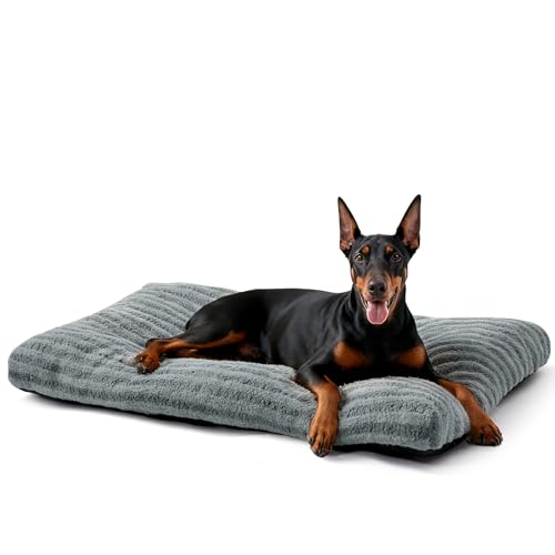 Washable XXL Dog Bed for Extra Large Dogs (Gray / 47.0"l x 29.0"w x 4"th)