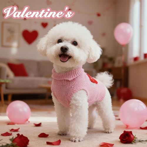 Dog Sweaters for Small to Medium Dogs 3 (Valentine & Sports Set / Medium)
