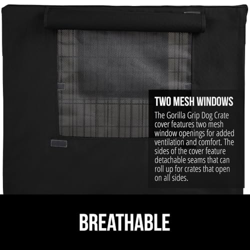 Dog Crate Covers (Black / 24" X 18" X 20")