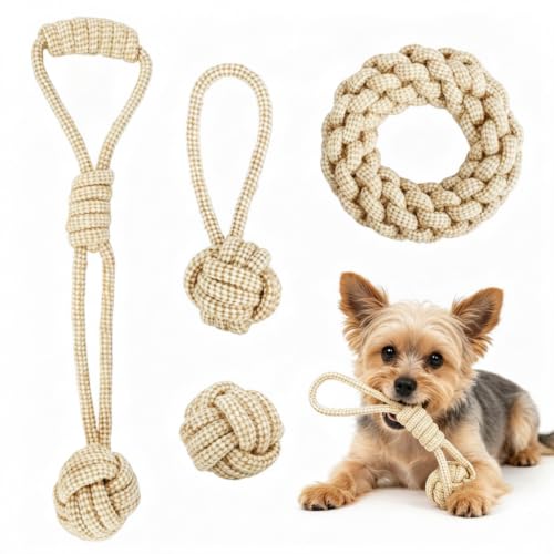 4 Pack Dog Rope Toys for Small Dogs