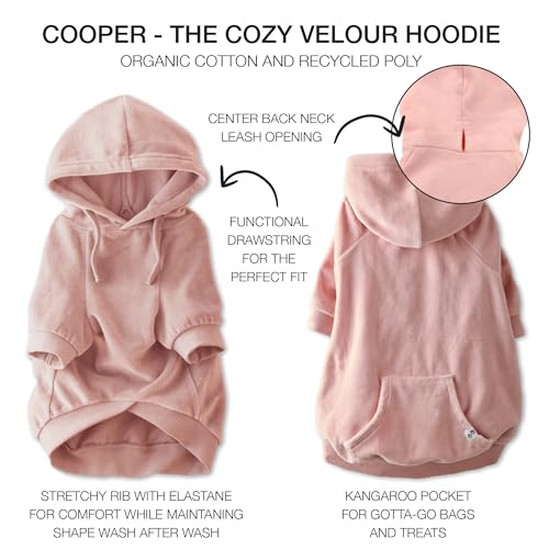 Cooper I Dog Hoodie (Pink / Small (10-25 lbs))