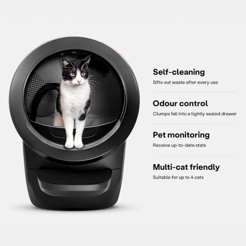 Litter Robot 4 with Step & Fence (Black / Robot Only)