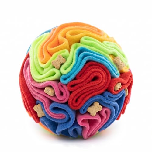 Snuffle Ball for Dogs (Rainbow / Small)
