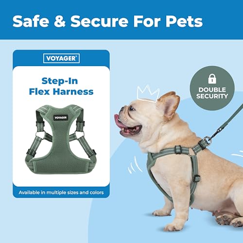 Voyager Step in Flex Adjustable Dog Harness (Harness (Moss Green) / XL)