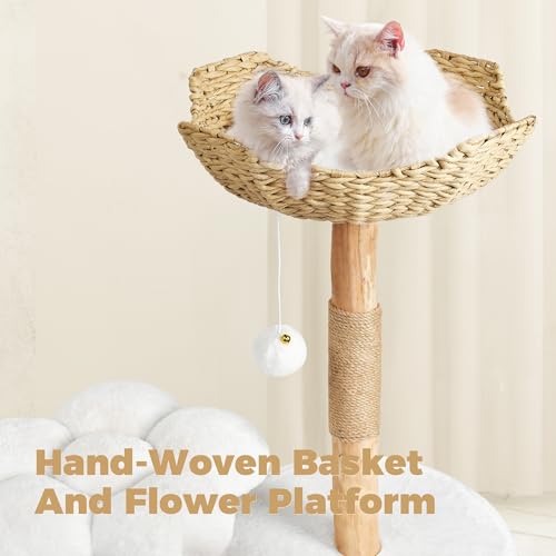 Modern Cat Tree (White / 36.6'')