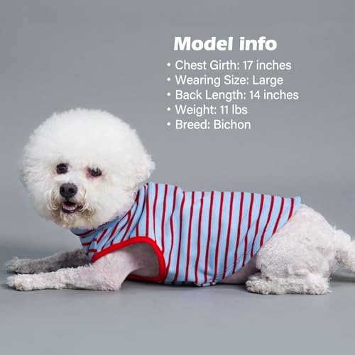2Pack Dog Sweater for Small Dogs Soft Pet Coats Fleece Sweatshirt (Small (4-7lbs) / 7# Stripe+red)