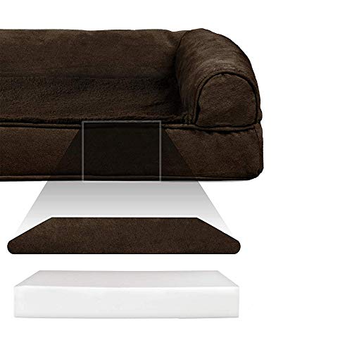 Orthopedic Dog Bed for Large Dogs w (Jumbo Plus / Espresso)