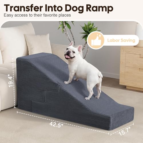 Dog Ramp for Bed Couch (15.7 X 35.3 X 25.6 In)