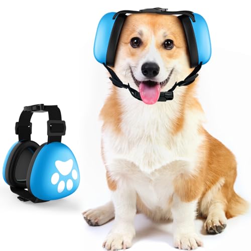Dog Ear Muffs Noise Protection (M-blue)