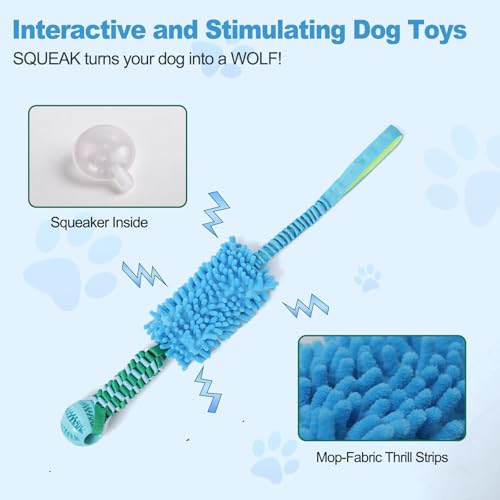 Dog Tug Toy Interactive Dog Rope Toys (Blue Tug Toy / Large)