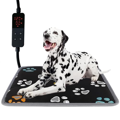 Pet Heating Pad for Cats & Dogs (24 X 16in / 1 pack black)