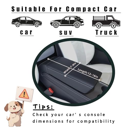 Center Console Dog Car Seat for Small Dogs Up to 11 Lbs (Black daisy)