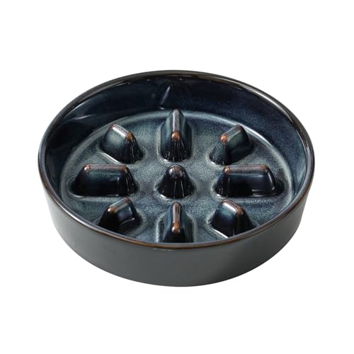 Ceramic Slow Feeder Dog Bowls (1 x Starry Sky - C / M- 7.3inch / 1.2 Cups)