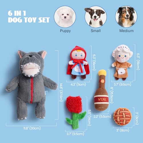 Fairy Tale Squeaky Dog Toys (Little Red)