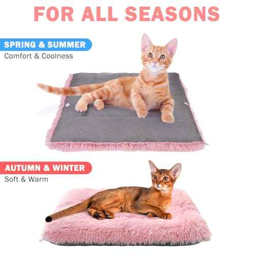 Self Warming Cat Bed (Pink / M: 20"x24")