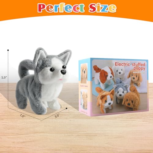 Plush Husky Toy Puppy Electronic Interactive Dog (Husky Dog)