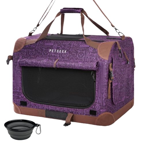 Extra Large Cat Carrier Soft Sided (Purple)