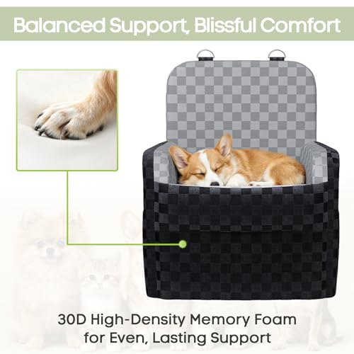Waterproof Dog Booster Car Seat for Small Medium Dogs up to 26 lbs
