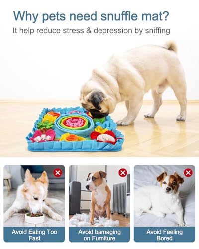 Upgraded Snuffle Mat for Dogs (Blue)