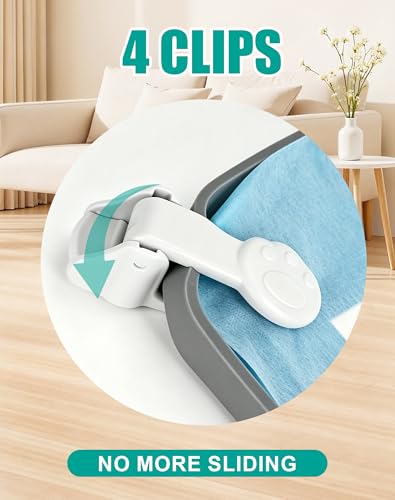 Dog Pee Pad Holder with 4 Holder Clamps (Gray)